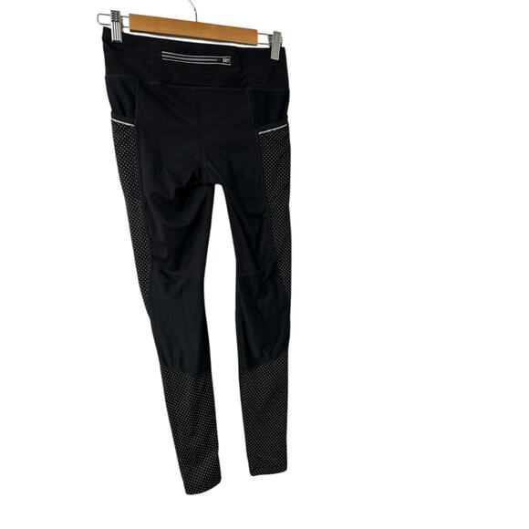 Athleta Dot Be Free Black Tight Leggings XS High Rise Stretch Workout Pants - Picture 4 of 7